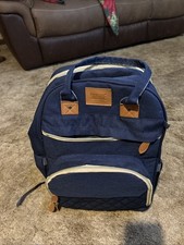 3-in-1 Baby Diaper Bag Backpack with Changing Station Portable Mommy Travel Bag