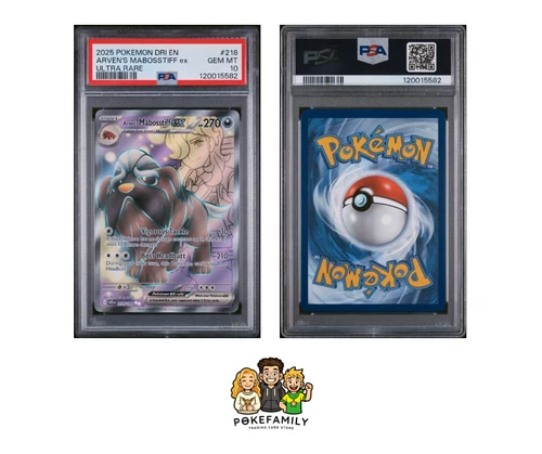 Pokémon Destined Rivals Arven's Mabosstiff EX 218/182 UR PSA 10 Gem Mint