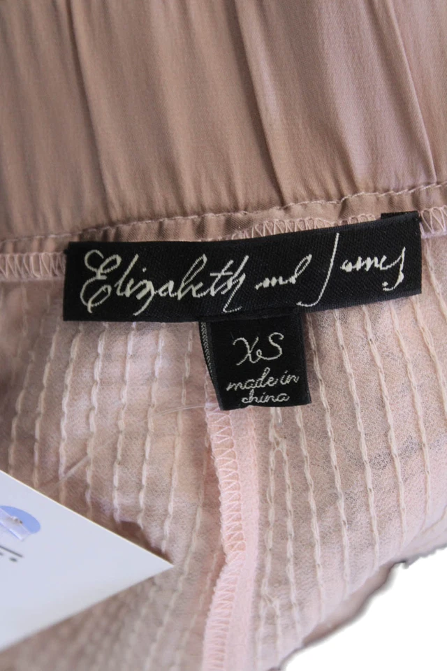 Mini Pantalones Cortos Elizabeth and James Mujer Lentejuelas Cintura Elástica Rosa Talla XS Foto 4 de 4