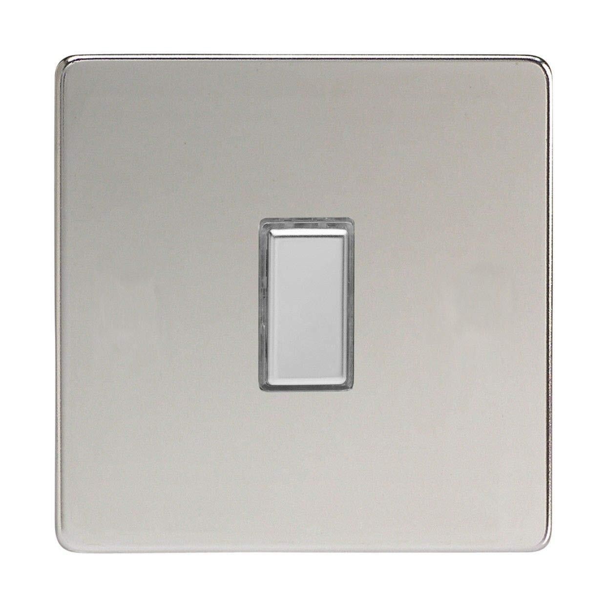 Varilight Eclique 2 1-Gang Touch Control Dimming Light Switch Slave Chrome