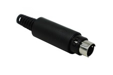 7-Pin Mini-DIN Male Connector, 24 AWG wire with Molded Strain Relief,