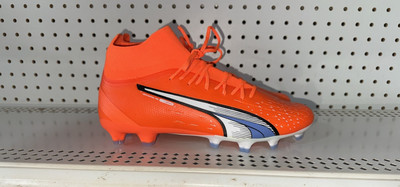 PUMA Ultra Pro FG AG Mens Soccer Cleats Size 9 Orange Blue White Black