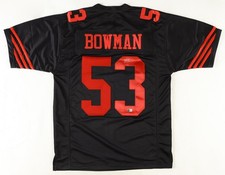 NaVorro Bowman Autographed Black Pro Style Jersey- Beckett W Hologram *Black