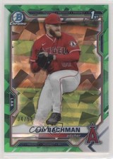 2021 Bowman Chrome Draft Sapphire Green 34/50 Sam Bachman #BDC-196 0hk3