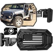 Aluminum Wrangler JK Mirrors Doors Off for 1997-2018 Jeep Wrangler JK/JKU LJ ...