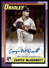 Chayce McDermott 2025 Topps Series One Rookie Gold Card RC Auto /50 #90A-CMT