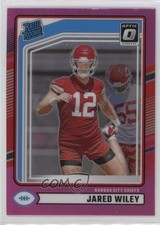 2024 Panini Donruss Rated Rookie Optic Preview Pink Prizm Jared Wiley #387 0kb5