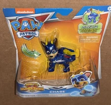 Nickelodeon Paw Patrol Mighty Pups Super Paws "Chase" Figure (NIB)