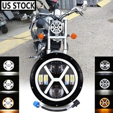 7inch Led Headlight Turn Lights Drl For Honda Shadow Vt Vt1100 Vt750 Vt600 Vf750 7inch Led Headlight Turn Lights Drl For Honda Shadow Vt Vt1100 Vt750 Vt600 Vf750