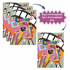 📚A3 Scrapbook for Kids 30 Sheets BUY 3 GET 1 FREE Craft Book for School Project