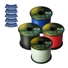 Harmony Car Primary 14 Gauge Power or Ground Wire 400 Feet 4 Rolls Multi Color