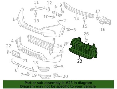 Genuine OEM Honda 71300-TLA-A01 Upper Grille Shutter Assy 2017-2019 Honda CR-V