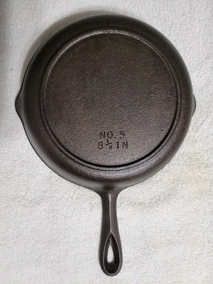 Vintage Birmingham Stove & Range Century Cast Iron Skillet #5, RESTORED