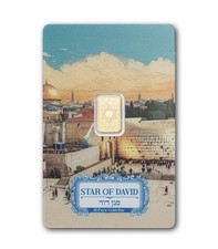 PAMP-Star of David-1 Gram Gold Bar 9999 In Assay Card-Jewish Shield-Only 5k! ✡️ 7463.28 per troy oz