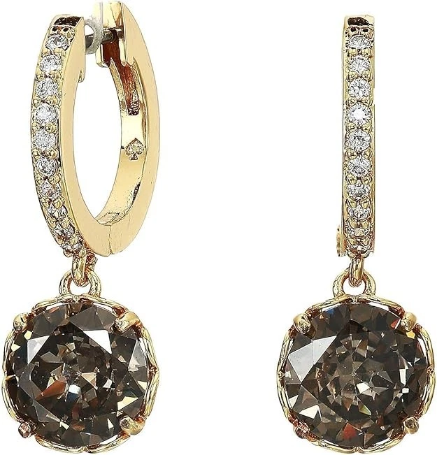 Pendientes Huggies Kate Spade That Sparkle Pave en diamante negro Foto 2 de 3