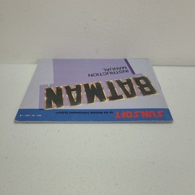 Batman Nintendo NES solo manuale istruzioni autentico