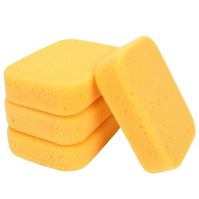 4 Pieces Large Car Wash Sponge   Extra Thick High Density Cleaning Sponges