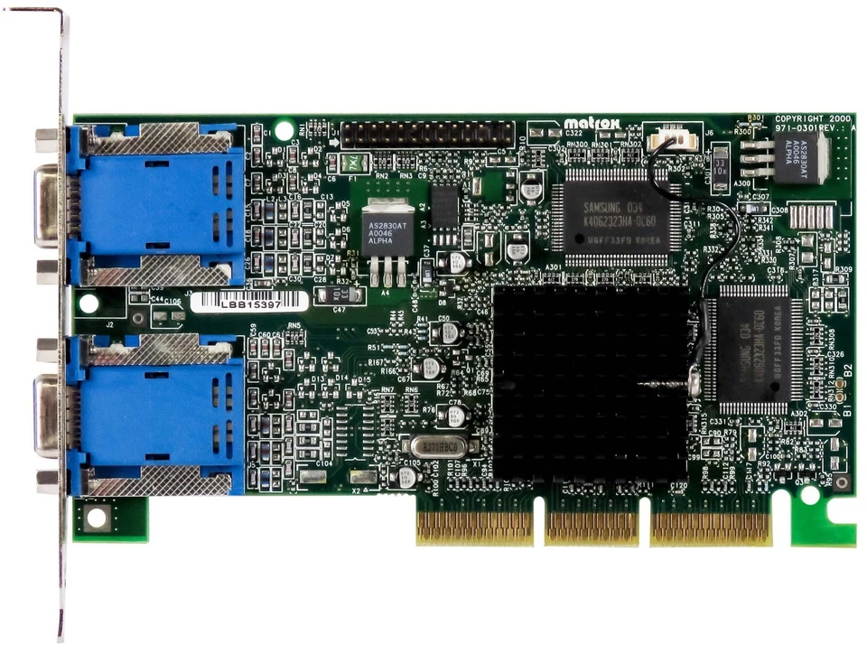 Graphics Card Matrox Millennium G450 16MB G45+MDHA16D/OE6 AGP - Image 2 of 2