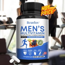 Men'S Daily Multivitamin Supplement Vitamins Minerals Enhances Energy 120 Pills