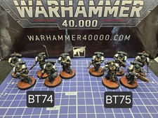 40k Black Templars Pro Painted x5 Initiates Crusader Squad Pyreblaster