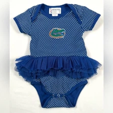 TWO FEET‎ AHEAD Baby Girl UF Florida Gators Tutu Creeper 18m Game Day
