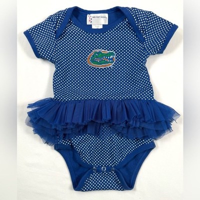 TWO FEET  AHEAD Baby Girl UF Florida Gators Tutu Creeper 18m Game Day