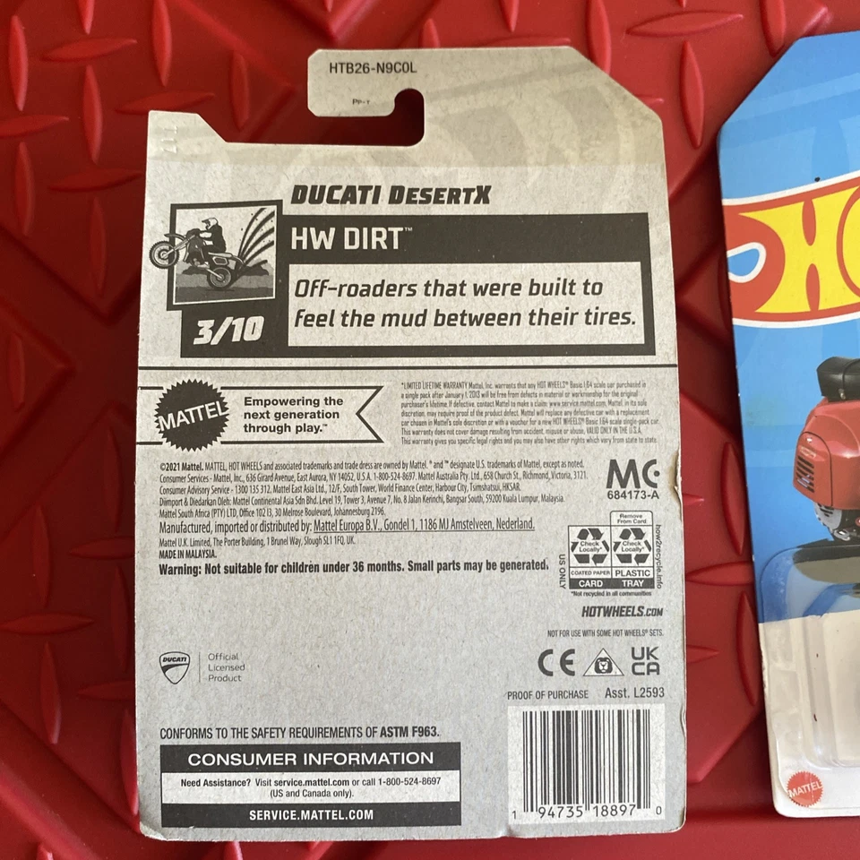 2024 Hot Wheels Vespa and Ducati 2 pc - Image 4 of 4