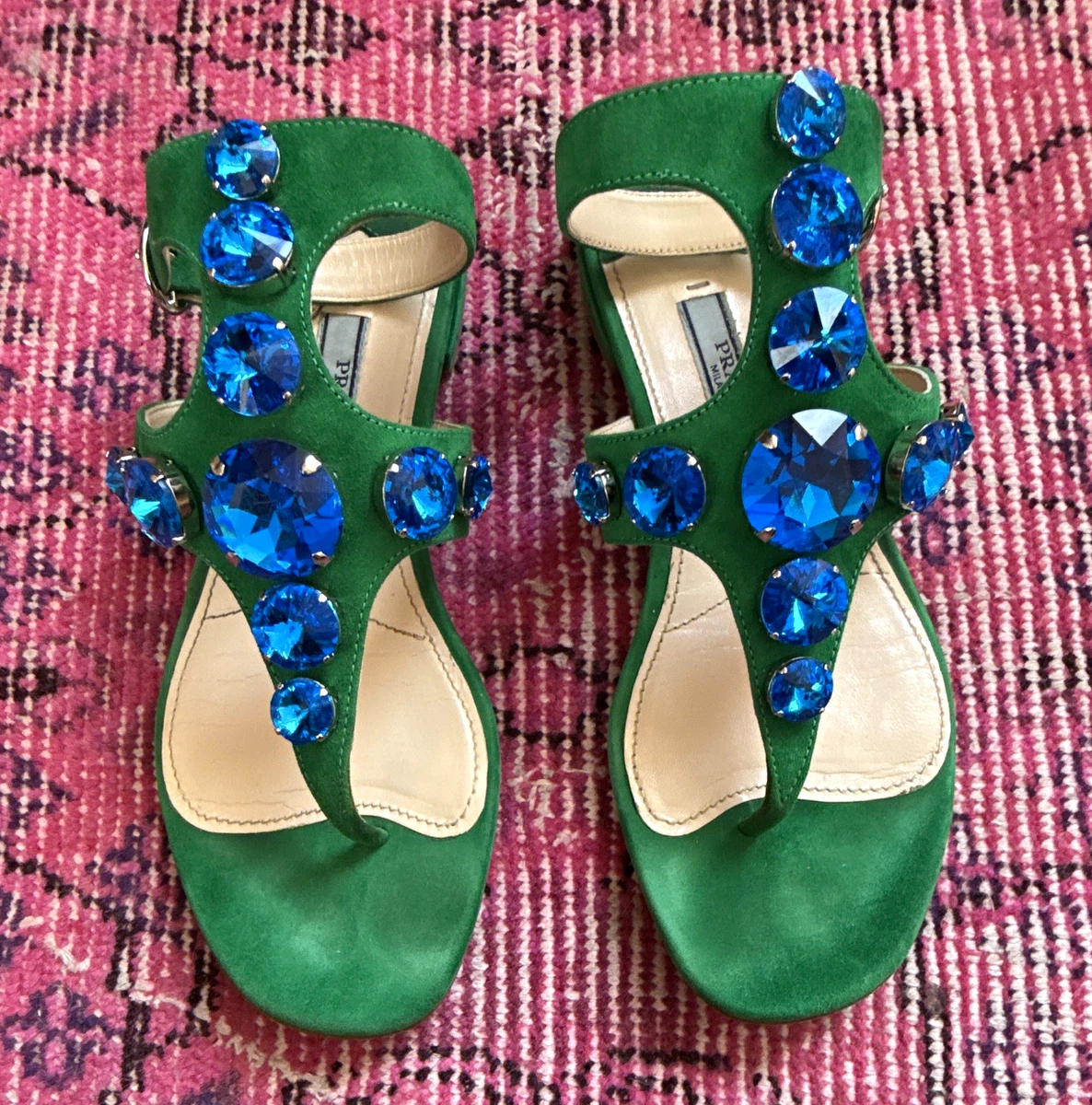 PRADA Women's Suede Sandals and Flip Flops for sale | eBay