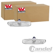 2X VAN WEZEL BLINKLEUCHTE BLINKER WEI� SEITLICHER EINBAU VORNE PASSEND F�R BMW