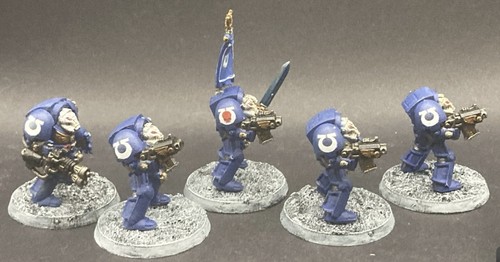 Ultramarines Veteran Terminator Squad fuori produzione dipinto da Peerless Painting 40K - Foto 2 di 5