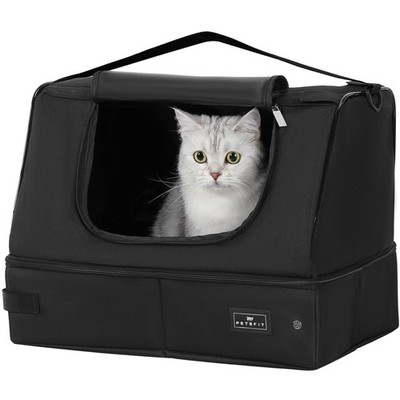 Portable Collapsible Cat Litter Box - Leak-Proof Liner