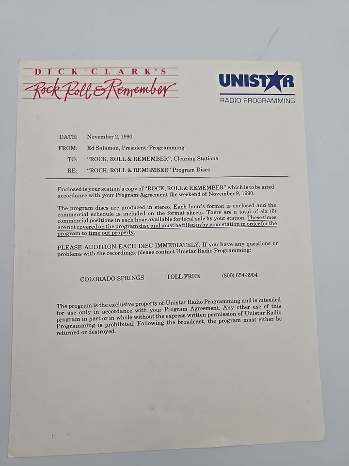 11/9/90 DICK CLARKS ROCK ROLL & REMEMBER Radio 4LP 53 HITS 14 INTERVIEWS Beatles - Image 4 of 4