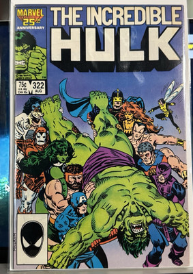 INCREDIBLE HULK #322 VF (MARVEL COMICS AUGUST 1986) JOHN BYRNE RUN