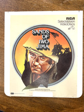 SANDS OF IWO JIMA VINTAGE CED SELECTAVISION MOVIE LASER DISC VHS CULT CLASSIC