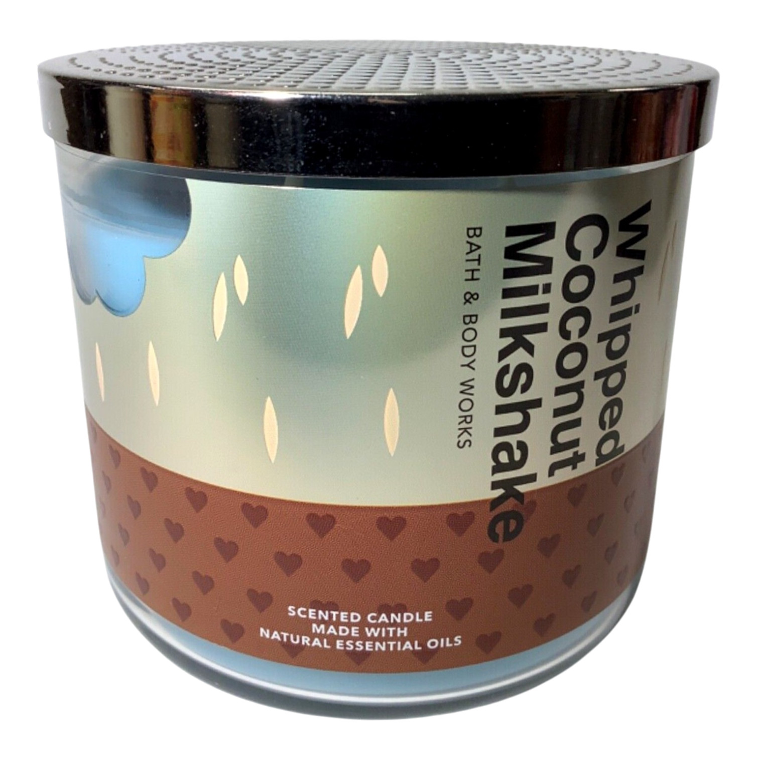 Bath and Body Works Whipped Coconut Milkshake Scented 3-Wick
