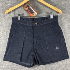 Vtg OP Ocean Pacific Black Corduroy Shorts 31 Surf Skate Dogtown 70s 80s OG NWT