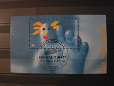 BRD/Bund 2002 • Für uns Kinder Kindermarke 2280 Block 60 gestempelt ESST Berlin