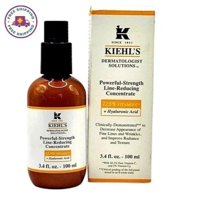 Kiehls Powerful Strength Line Reducing Concentrate 3.4oz 100mL New Sealed