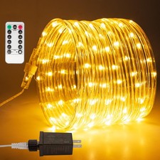 Connectable Rope lights Plug in,66FT 200 LEDs Rope Lights,including 2Packs 33...