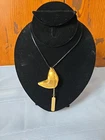 VINTAGE MIRIAM HASKELL GOLD TONE FORTUNE COOKIE NECKLACE