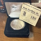 The Highland Mint Ken Griffey Jr. #24 1 Troy Oz .999 Fine Silver Round LE #292