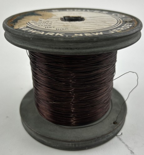 Vintage Driver Co.￼Copper ENAMEL Magnet WIRE Spool: #5