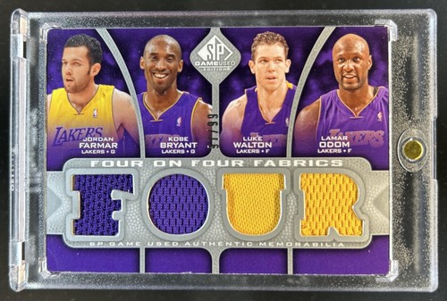 2009-10 SP Game Used Kobe Bryant Walton Odom Nash Shaquille O'Neal Jersey #/99