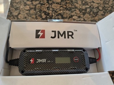 JMR 6A-LIT Smart Car Charger w/ Lithium Mode Battery Charger & Clamp Leads