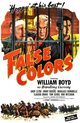 Historic False Colors 1943 Movie Advertising Postcard
