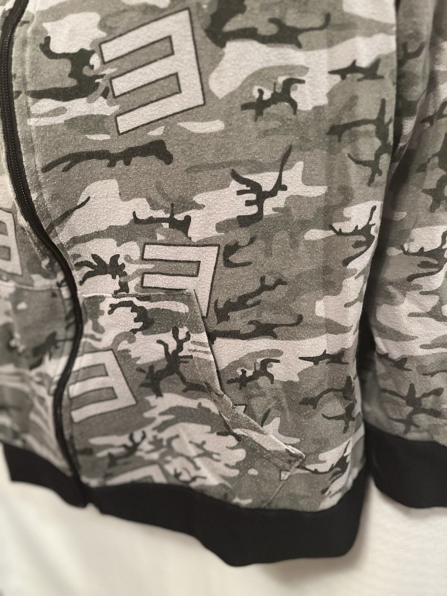 Eminem Y2K Camo All Over Print Full Zip Hoodie Sweatshirt Adult M