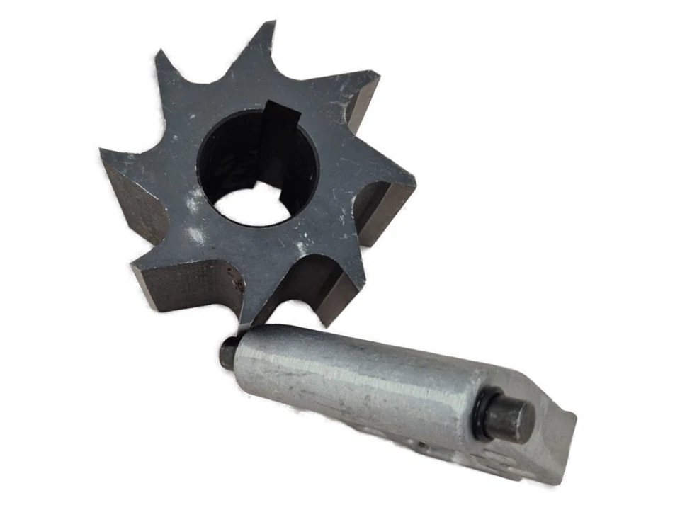 Gegenplatte  &  Walze passend für  ATIKA Gartenhäcksler   LHF2800 & ALF2800  - Bild 3 von 4