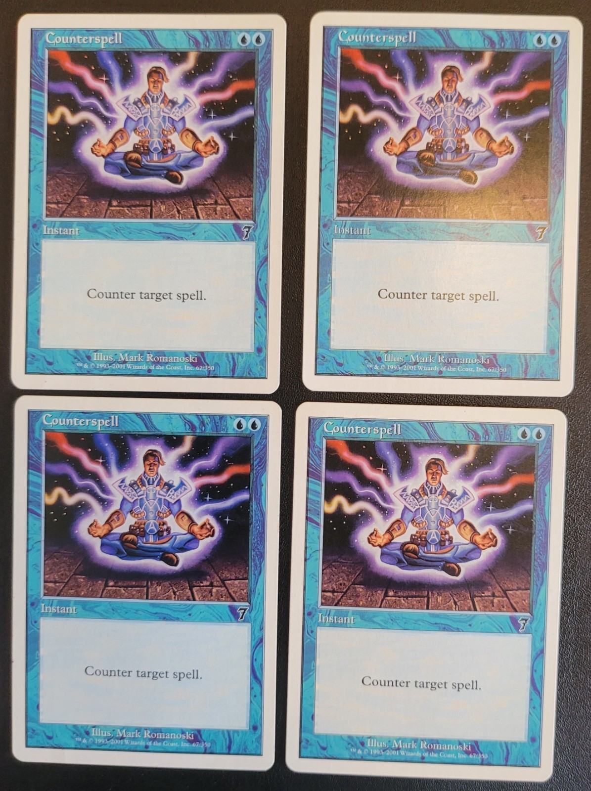 Counterspell x4 MTG LP 7th Edition Regular Magic the Gathering