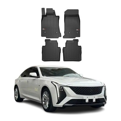 OMAC Premium Floor Mats for Cadillac CT5 2020-2026 Heavy Duty All-Weather 4pcs