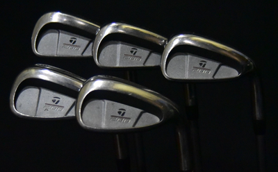 TAYLORMADE 200 IRON SET 5-9 IRONS STIFF FLEX, RH SHAFT 38.5